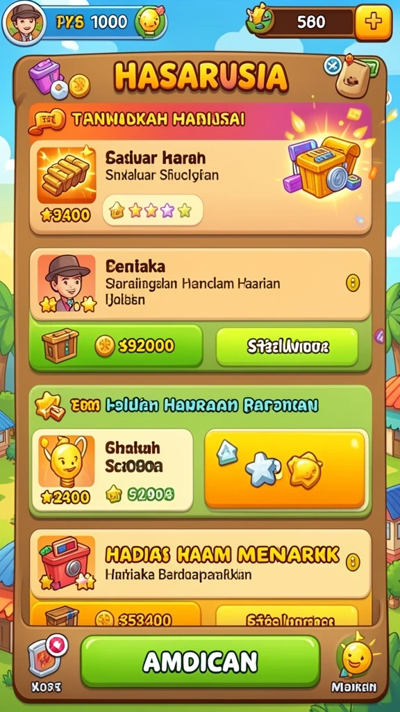 Tampilan antarmuka yang menarik dan intuitif.