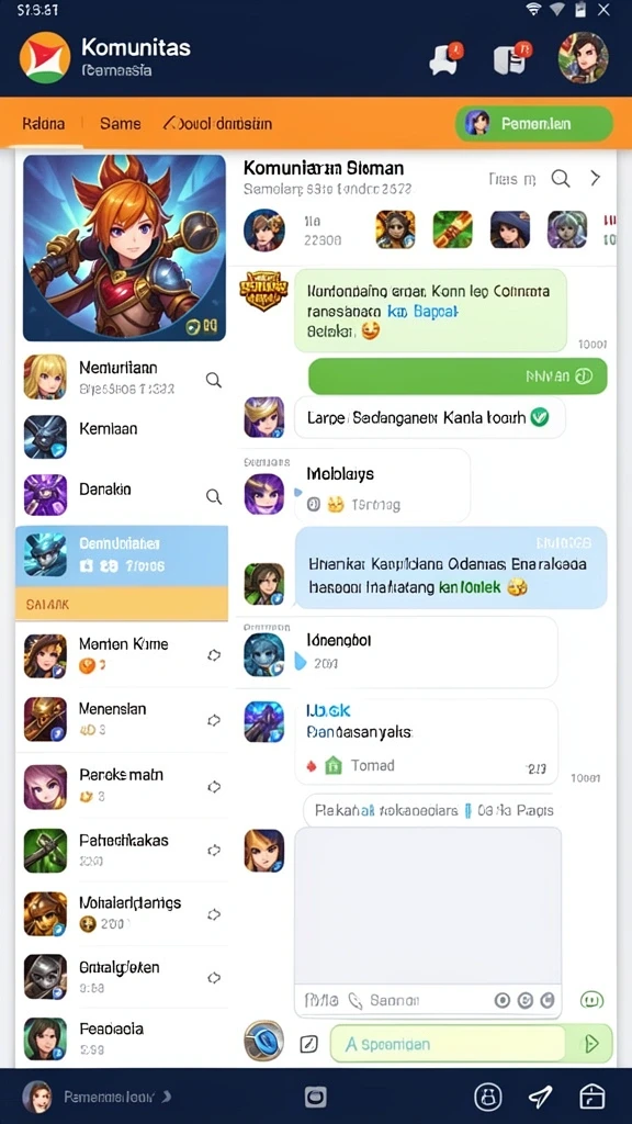 Tampilan level pertama yang menarik dan penuh warna.