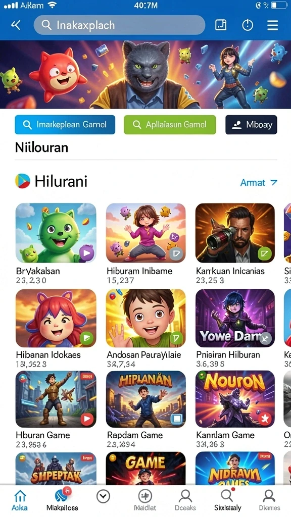 Tangkapan layar menampilkan komunitas aktif dalam game.