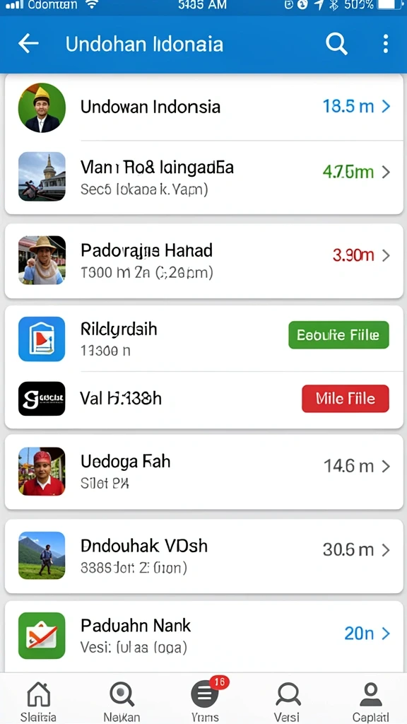 Halaman misi yang menunjukkan tujuan petualangan.