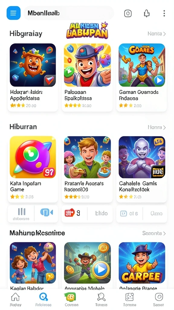 Tantangan seru di setiap level permainan.