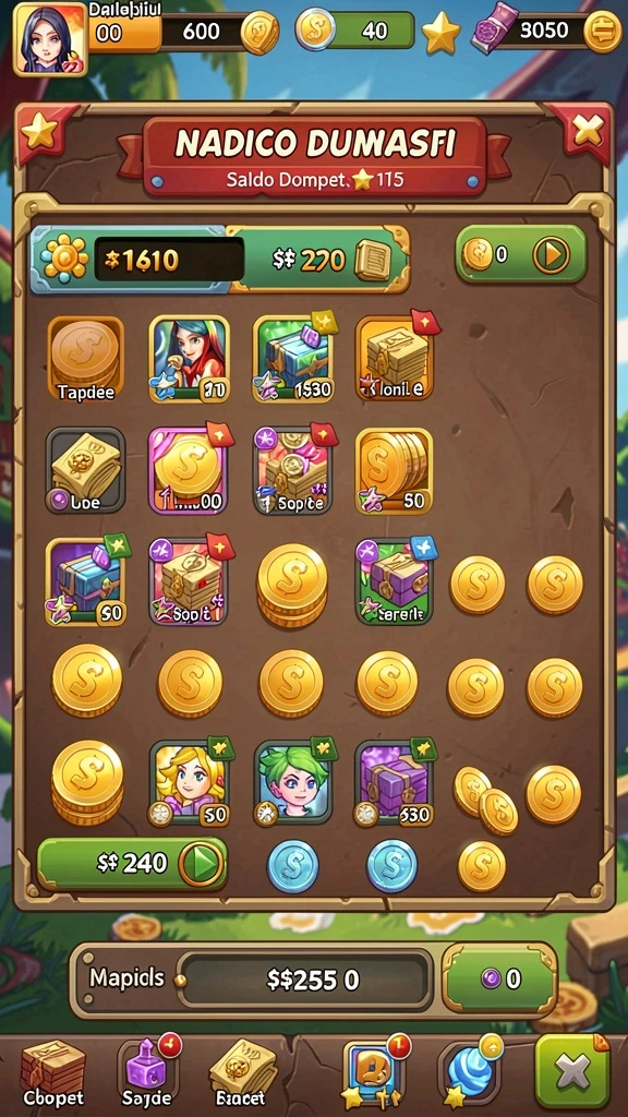 Fitur hadiah harian yang menggiurkan.