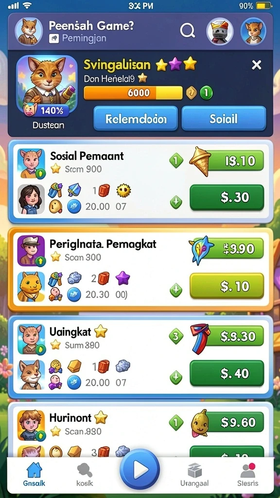 Tampilan awal INATOGEL yang sederhana dan menarik.