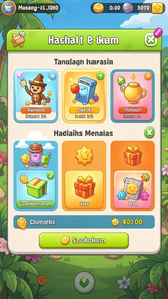 Tangkapan layar menunjukkan leaderboards dengan peringkat pemain.