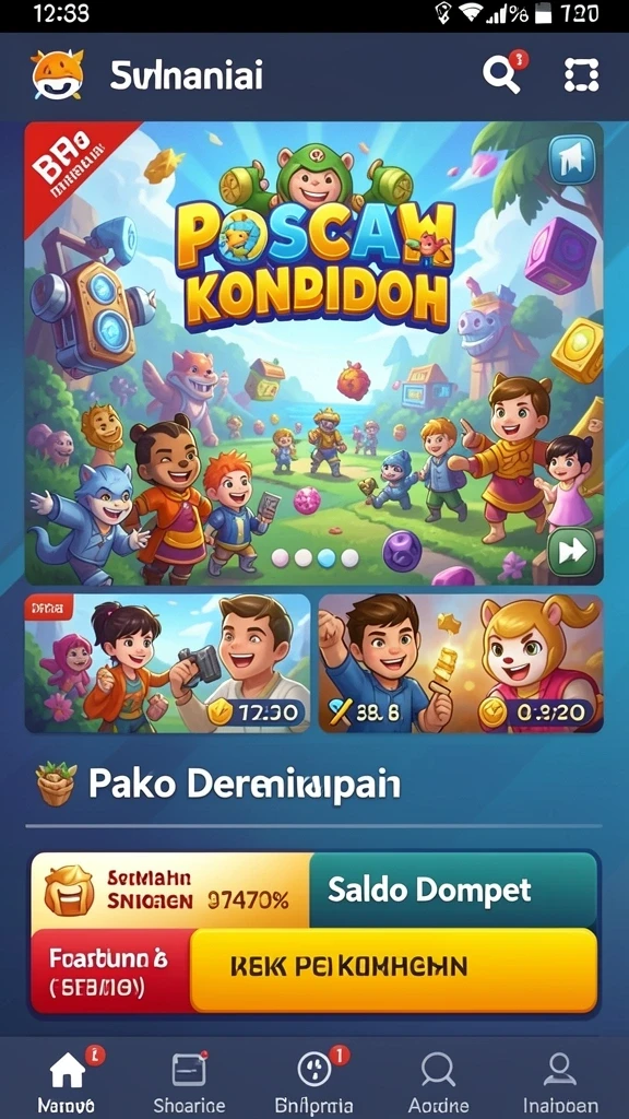 Tampilan awal yang menarik dan intuitif.