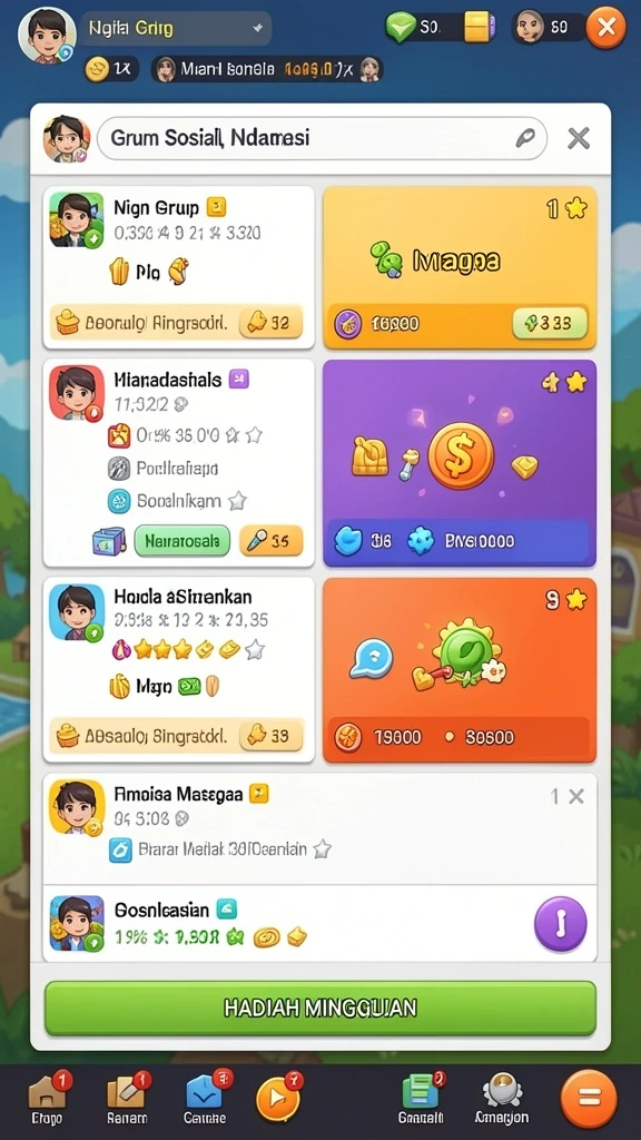Level yang beragam dan menantang.