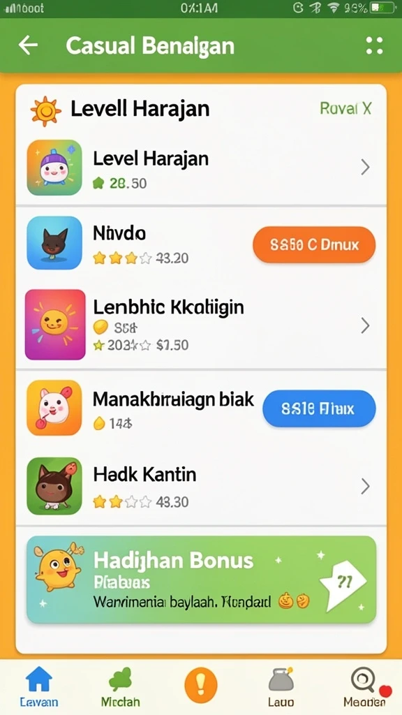 Screenshot menunjukkan karakter dengan kemampuan khusus.