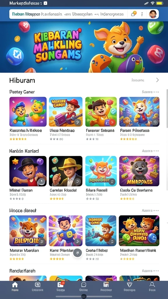 Beragam pilihan permainan slot yang tersedia.