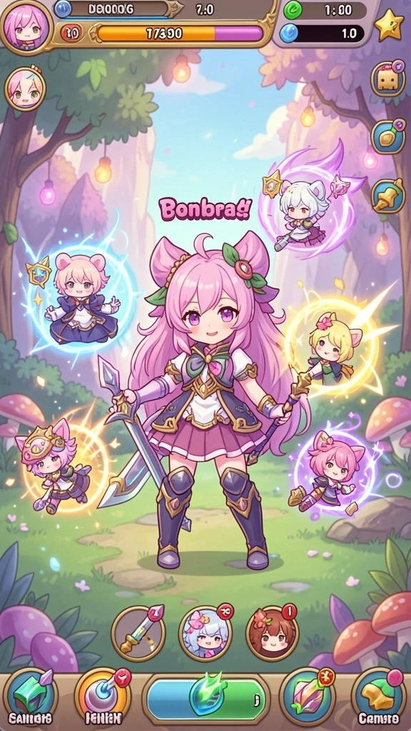 Screenshot menunjukkan interaksi sosial antar pemain dalam game.