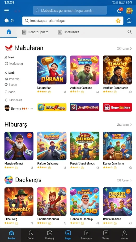 Karakter dalam game dengan berbagai keunikan.