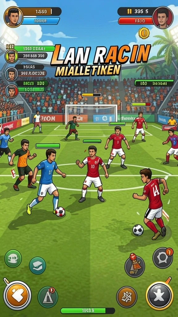 Tampilan level yang beragam dan menantang.