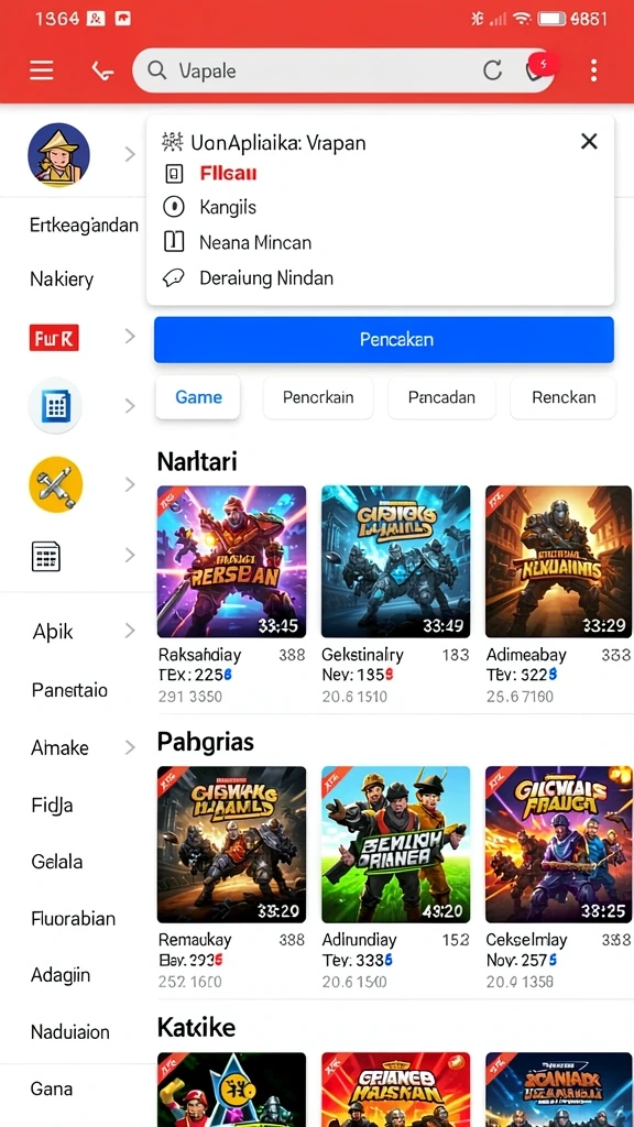 Level yang penuh tantangan dan rintangan seru.