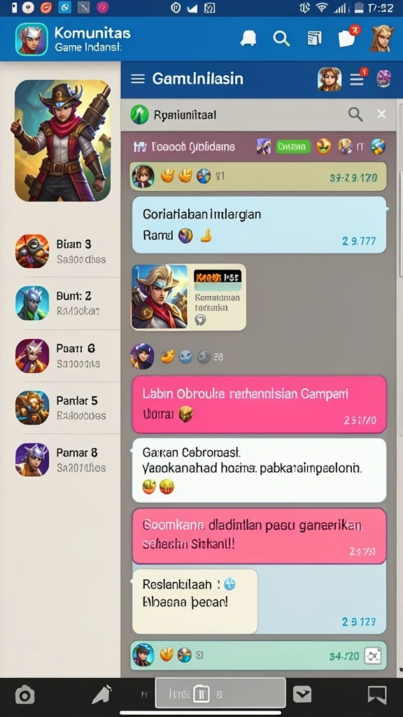 Tampilan menu utama yang menarik dan mudah dinavigasi.