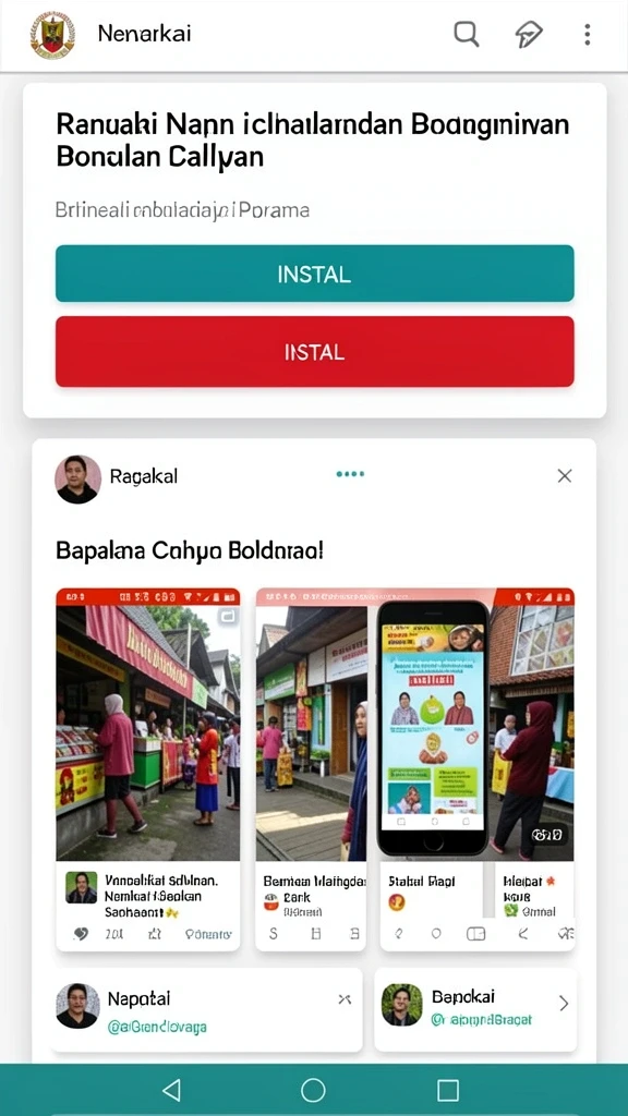 Screenshot menampilkan antarmuka pengguna yang ramah dan modern.