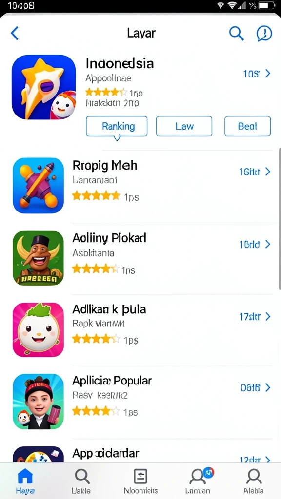 Beragam pilihan permainan yang mengasyikkan.