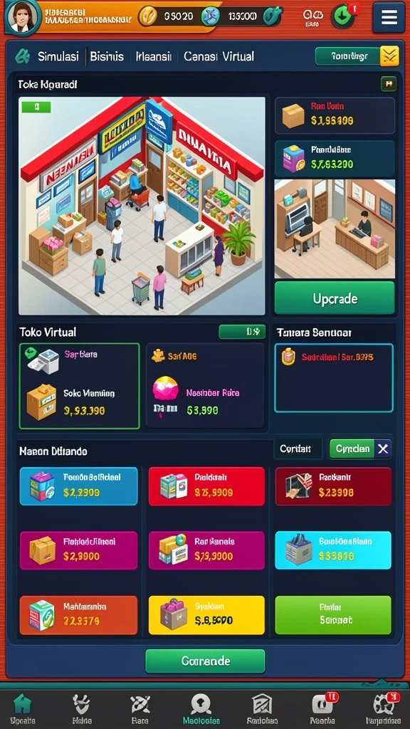 Antarmuka aplikasi yang user-friendly dan menarik.